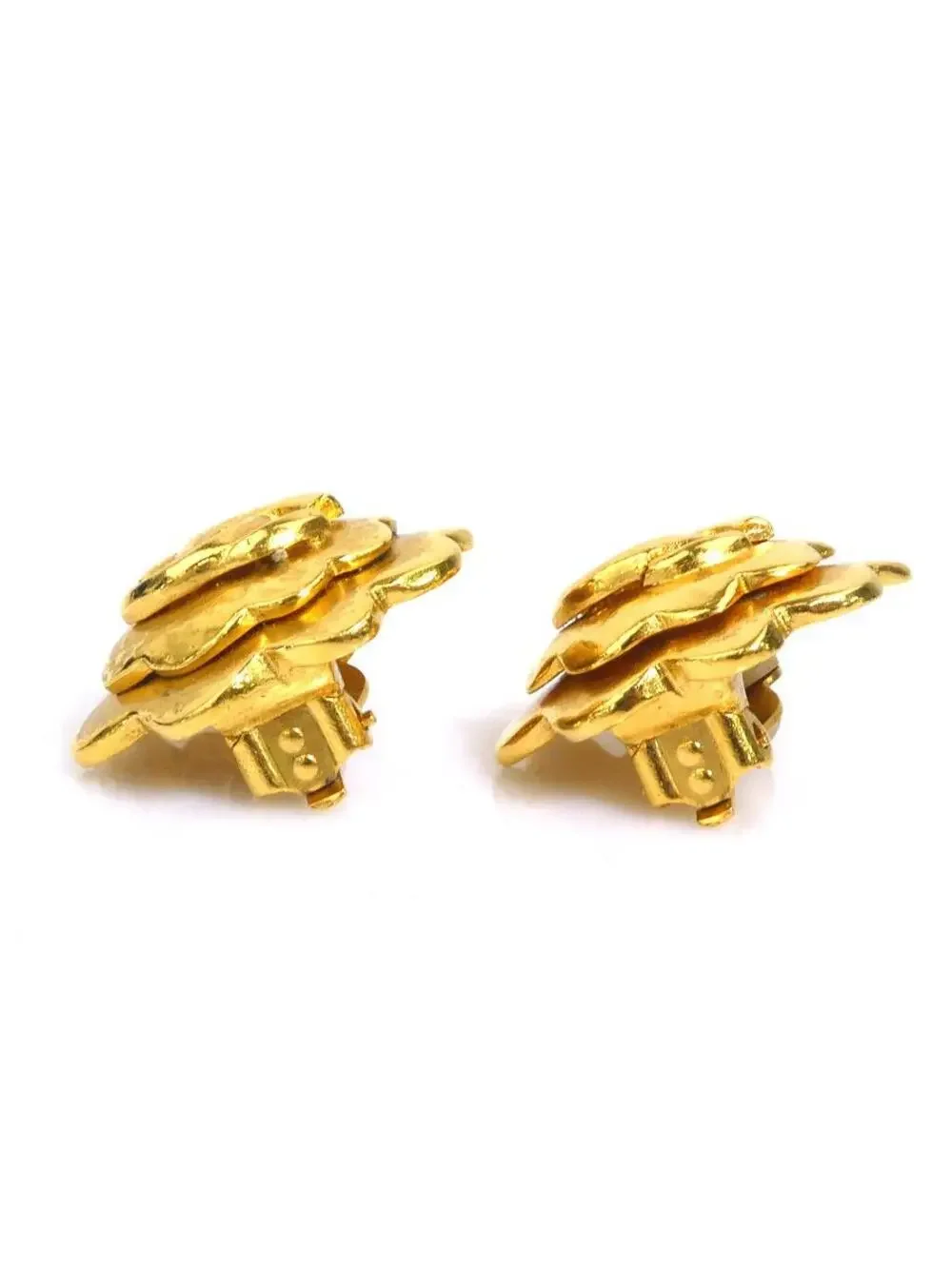 Auth Chanel Vintage Cc Logo Clip On #300097C35B